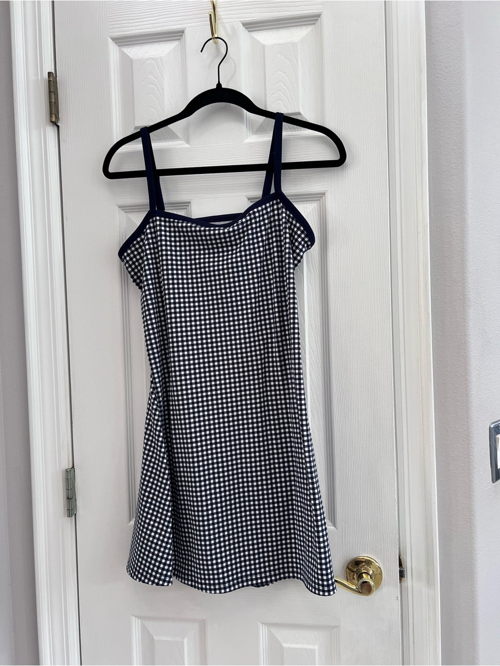 wild fable Navy and White Gingham Slip Dress